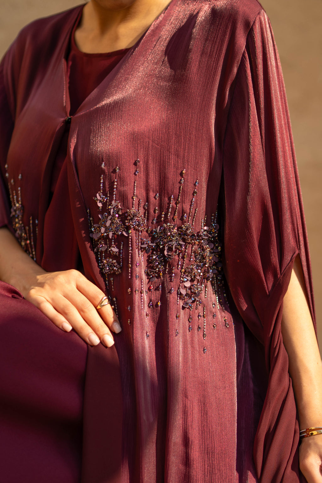 Layali Amethyst Abaya