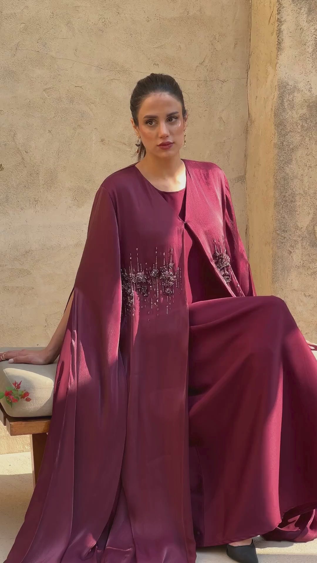 Layali Amethyst Abaya